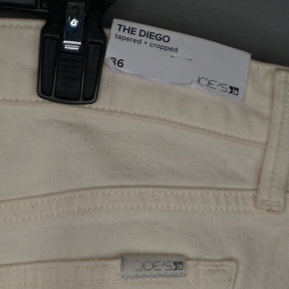 New Joe's Jeans The Diego Denim Trouser Tapered + Cropped in Ecru size 36 - Picture 11 of 16